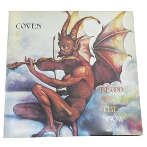 Coven Blood‎ On The Snow Pink Splatter Vinyl LP Buddah Records Reissue